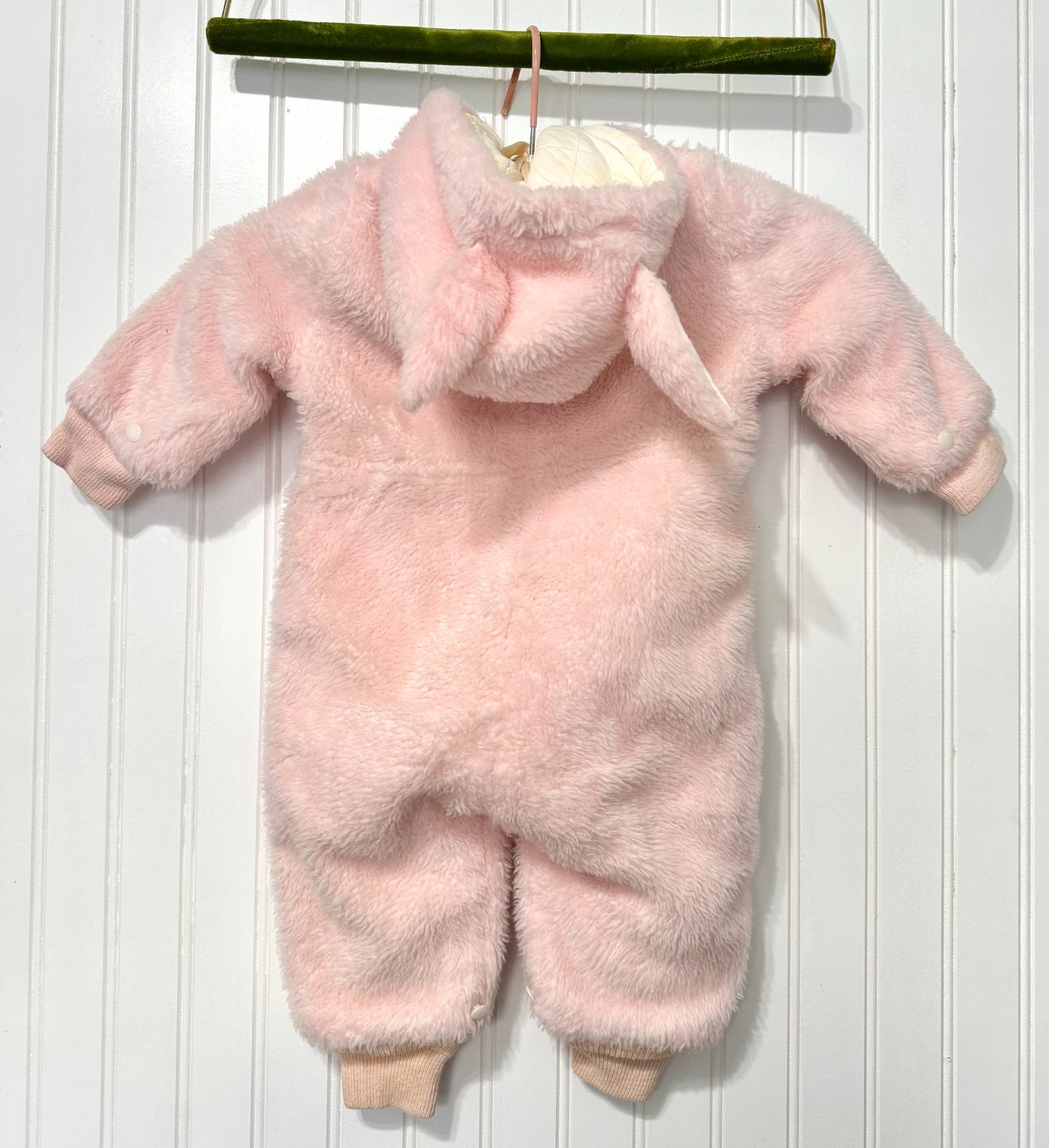 VTG 1950s Snoveralls by Kute Kiddies Pink Bunny Snow Suit Costume