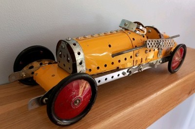 altes Meccano Auto / Racing - 1930, Formel 1 Typ (handgebaut kultiges Design) Vintage 