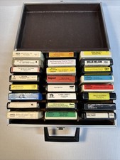 Lot of 24 8 Track Tape Storage Case Vintage 1970's Classics Read Description