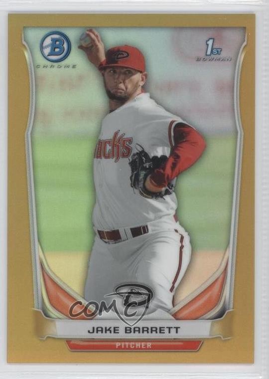 2014 Bowman Prospects Chrome Gold Refractor 37/50 Jake Barrett #BCP11 0o9