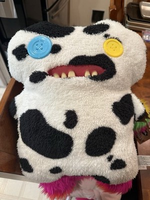 Fuggler Bigg Fugg Cow Spoted Monnster Zuru 18 Inch Plush XL GAPTOOTH MCGOO NEW