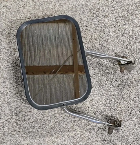 73 79 FORD TRUCK F150 STAINLESS TOW MIRROR OEM FORD SCRIPT WEST COAST LOOP ARM