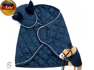 Hoofly Hobby Horse Zubehör Set ? Decke & Fliegenhaube in Blau für Hobby H
