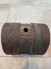 Antique Civil War Black Wood Powder Keg Barrel