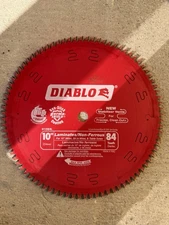 DIABLO 10 in. x 84-Tooth Laminate/Aluminum/Plastics Circular Saw Blade