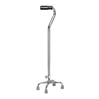 drive Chrome Aluminum Small Base Quad Cane 30 to 39'' Height