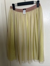 TRUCE mesh skirt metallic waistband, available SIZE 12 Classy, Fairy , Whimsical