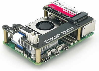 Electrocookie Pcie to M.2 Nvme SSD HAT Board for Raspberry Pi 5   Supports Key-M