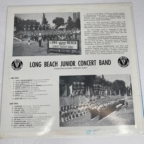 Long Beach Junior Concert Band vinyl Lp Record 25th Anniversary - Picture 2 of 7