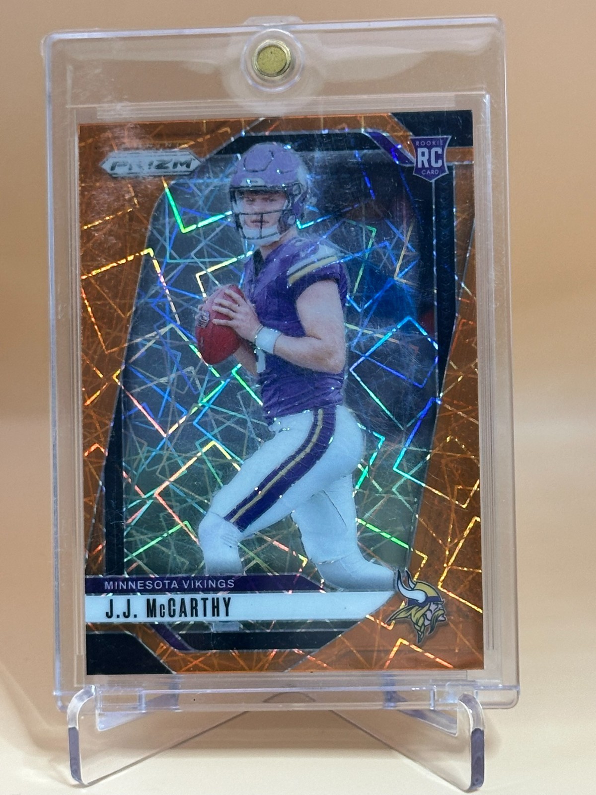 2024 Panini Prizm - Rookies J.J. McCarthy #400 Lazer Prizm (RC)
