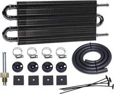 Transmission Oil Cooler Kit, Aluminium alloy Radiator with 5/16" Tube and Hose M
