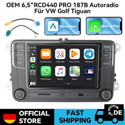 6.5'' Für VW Passat Autoradio RCD440 plus RCD330 Wireless Carplay Android Auto BT