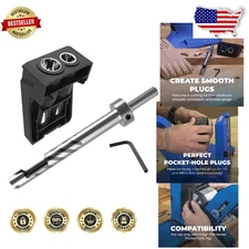 Plug Cutter Drill Guide Kit Alloy Steel 15 Degree Wood