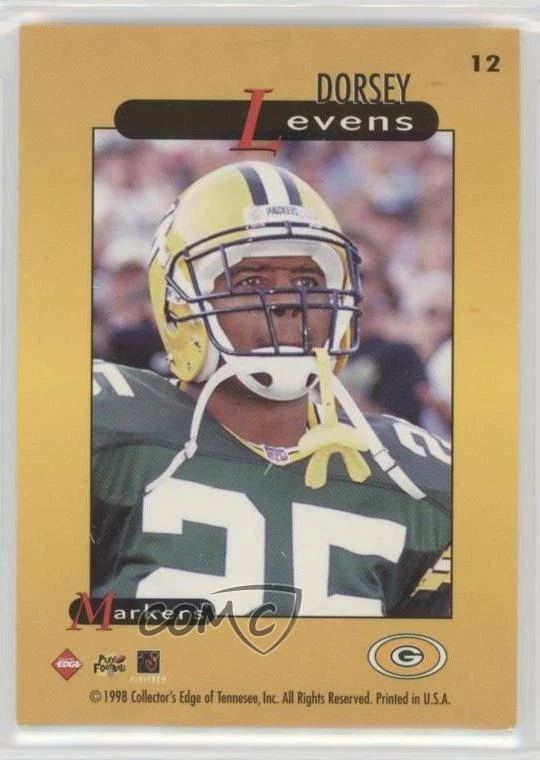 1998 Collector's Edge Supreme Season Review Markers Preview Dorsey Levens #12 - Image 2 of 2