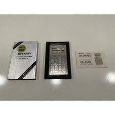 VINTAGE New in Box Sharp el8152a "World  s Thinnest" Calculator