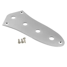 US Spec 4 Hole Control Plate for J Bass - Chrome