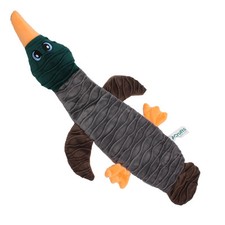 Crufts Hundespielzeug - Knitter Ente Mit Queitscher 45cm - Orange Schnabel