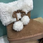 New Thereabouts Size 6 Toddler Brown Faux Fur Trim Shearling Style Boots — photo 3