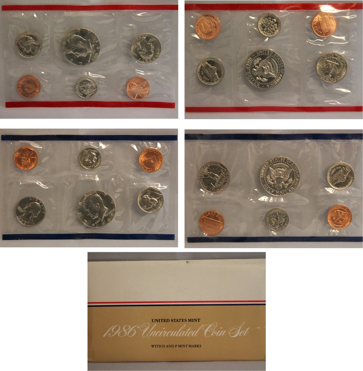 25+ Uncirculated 1986 US Coin Mint Sets for sale | Updated Oct 2026