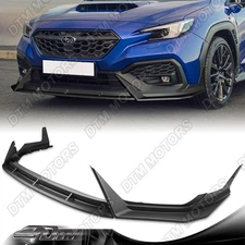 For 22-25 Subaru WRX CS-Style Unpainted Black Front Bumper Lip Body Kit Spoiler