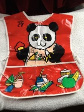 Fartuch dziecięcy vintage -Panda -lata 80-te