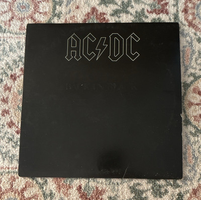 AC/DC - Back In Black 12'' Black Vinyl LP Atlantic SD 16018 Stereo