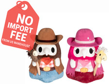 Mini Squishable Cowboy Plague Doctor Nurse Plush Toy Set Collectible