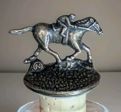 BLANTON'S Bourbon Stopper ''N'' Horse Jockey Bottle Topper Collectible Whisky Cork