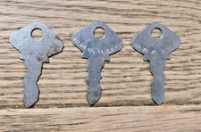 Three Vintage Ford Model T Ignition Switch Dealer Master Keys 57-74 Hard To Find
