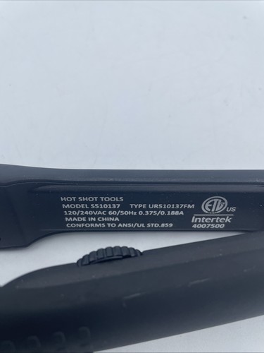 Professional Flat Iron Hair Straightener Hot Shot Tools Model S510137 Black/purp - Picture 2 of 7