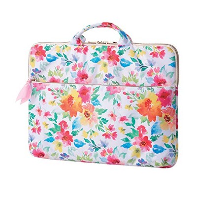 ELECOM Floral Pattern Laptop Computer Sleeve Case  Support up to 13.3inch PC