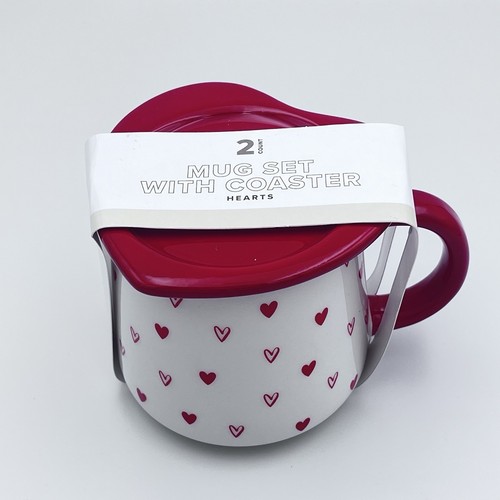 Target Bullseye Playground 2024 Valentine's Day Heart Coffee Mug & Coaster Set - Picture 2 of 6