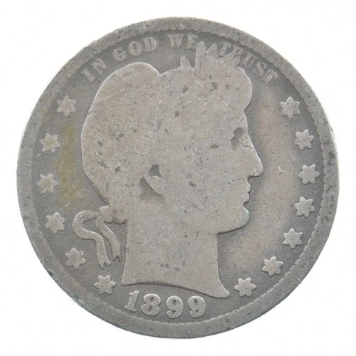 BETTER 1899-O Liberty Barber 90% Silver US Quarter *101