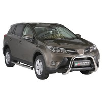 FrontbüGel FrontschutzbüGel FüR Toyota RAV4 XA40 2013-2015 ø76Mm Stahl Silber