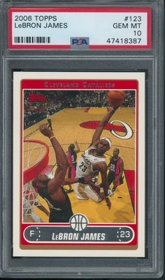 2006 Topps Lebron James #123 PSA 10 Gem Mint - Bild 1 von 2