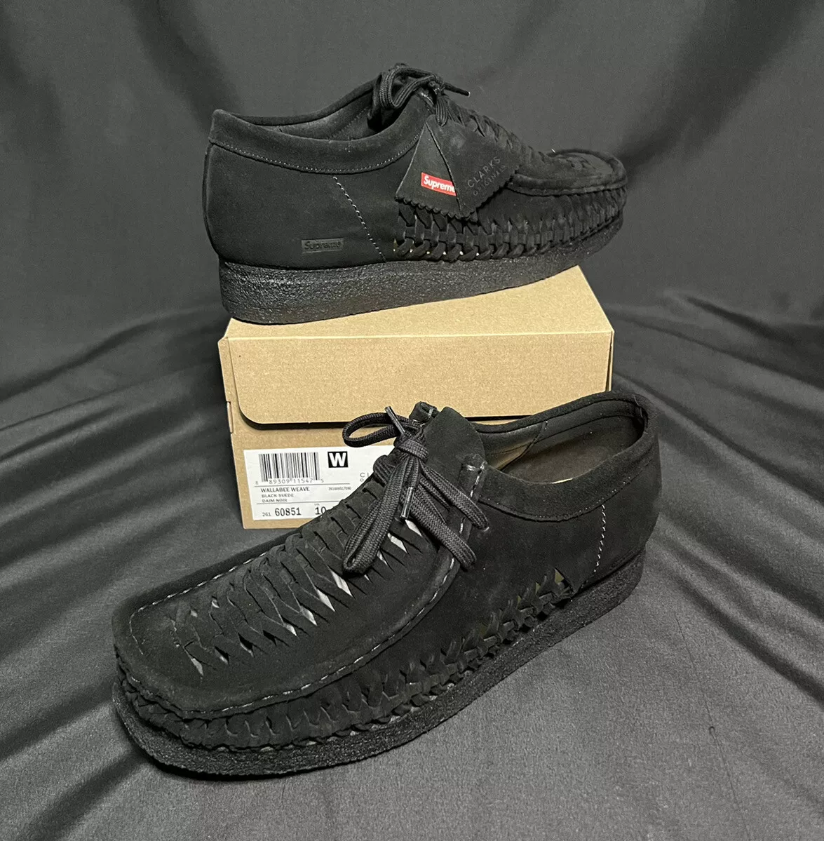 Supreme Clarks Originals Wallabee BLACK-