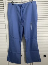 Cherokee Workwear Flare Scrub Pants Ceil Blue Women  s M NWT