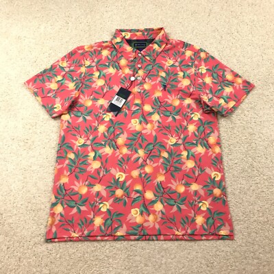 William Murray Golf Polo Shirt Mens Large Thats A Peach New Pink