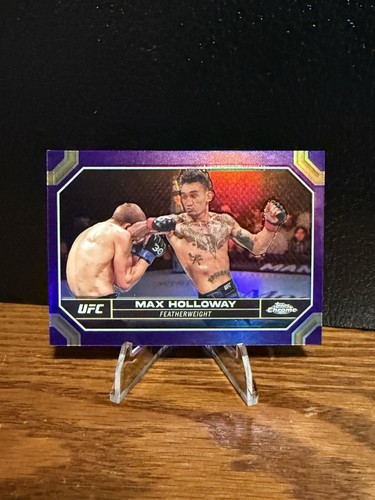 2024 Topps Chrome UFC - Purple Refractor #131 Max Holloway