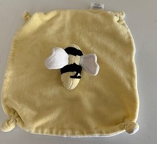 Burts Bees Baby Bumblebee Lovey Yellow Security Blanket Knotted Stuffed Animal
