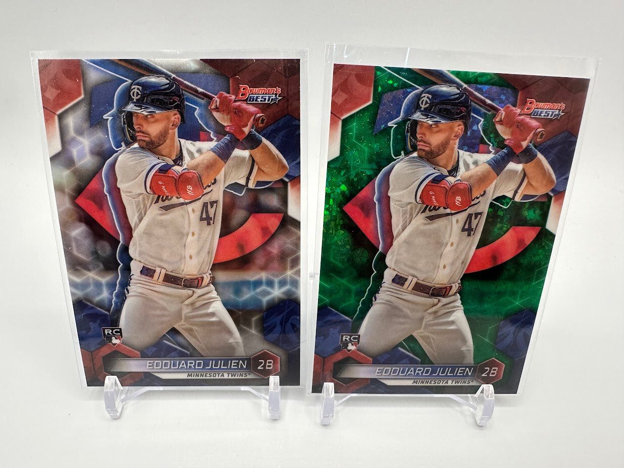2023 Bowman’s Best Edouard Julien Green Mini-Diamond Refractor /99 + Refractor