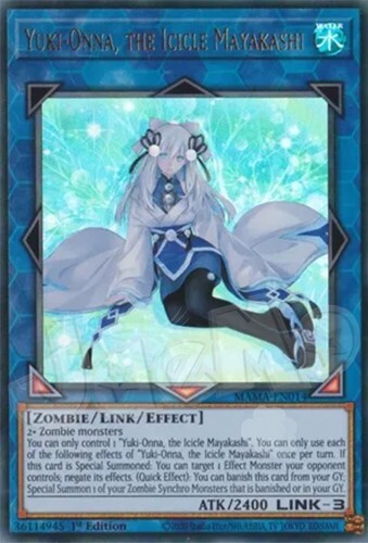 よ*ー様 オーロラ エンチャンテッド Yugioh - Yuki-Onna The Icicle Mayakashi - 1st Edition Ultra