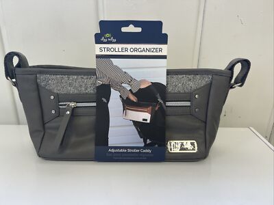 Itzy Ritzy Grayson Adjustable Stroller Caddy Organizer Bag Vegan Leather NEW