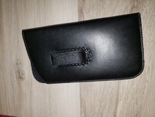 Slip In Padded Eyeglass Case With Holster Clip Black