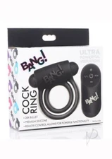 Bang Cock ring and Bullet W/remote Black