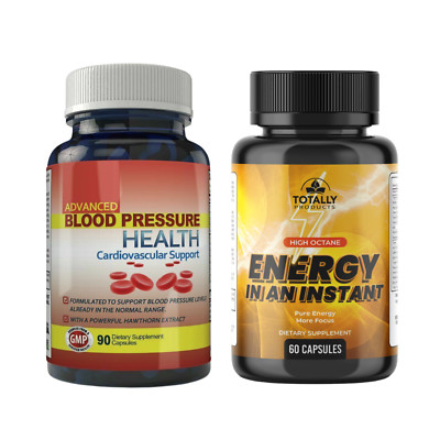 Blood Pressure Heart Supplements Energy Booster Brain Health Memory Enhancement