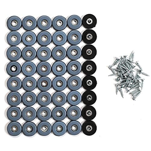MaxAwe 50 feltrini in teflon, feltrini per mobili da avvitare, in PTFE, (D1T)