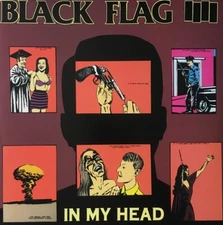 BLACK FLAG In My Head LP PUNK ROCK Hardcore BLACK VINYL Henry Rollins REISSUE