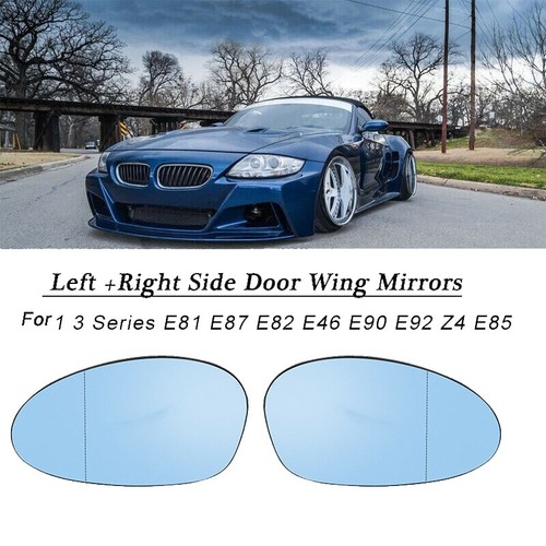 TOTMOX Verre De Rétroviseur Latéral Chauffant Teinté Bleu Pour BMW Série 5 E60 - Gauche Ou Droit 2004-2007