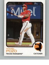 2022 Topps Heritage Yohel Pozo 614 Rookie RC Texas Rangers